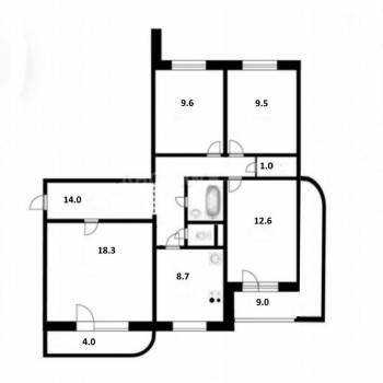 Продается Многокомнатная квартира, 82,6 м²