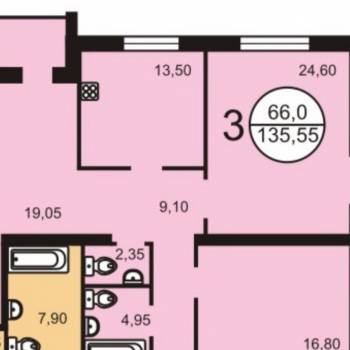 Сдается Многокомнатная квартира, 103 м²