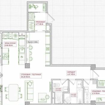 Продается Многокомнатная квартира, 100,2 м²