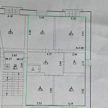Продается 3-х комнатная квартира, 85,8 м²