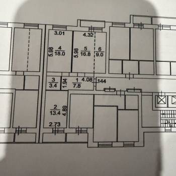 Сдается Многокомнатная квартира, 68,4 м²