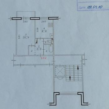 Продается 1-комнатная квартира, 31,7 м²