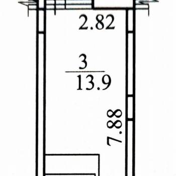 Сдается 1-комнатная квартира, 20,6 м²