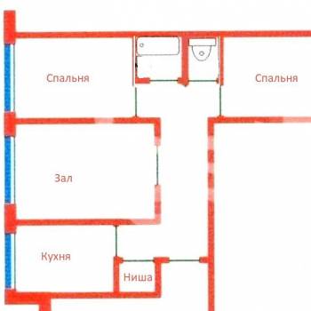 Сдается Многокомнатная квартира, 63 м²