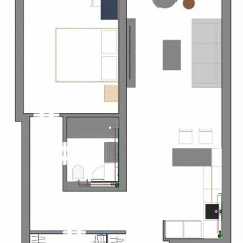 Сдается 1-комнатная квартира, 60 м²