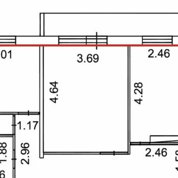 Сдается 2-х комнатная квартира, 60 м²