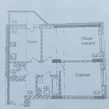 Продается 2-х комнатная квартира, 57 м²