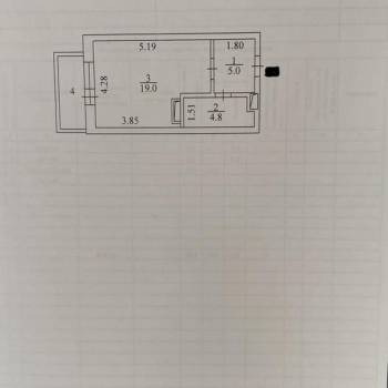 Продается 1-комнатная квартира, 28,8 м²