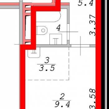 Продается 1-комнатная квартира, 21,7 м²