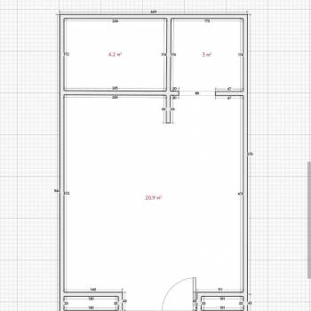 Продается 1-комнатная квартира, 27,7 м²