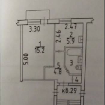 Сдается 1-комнатная квартира, 28 м²