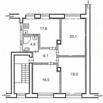Сдается Многокомнатная квартира, 84 м²