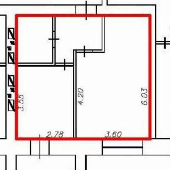 Продается 1-комнатная квартира, 37,5 м²
