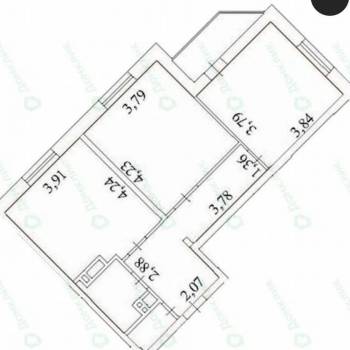 Продается 2-х комнатная квартира, 61,4 м²