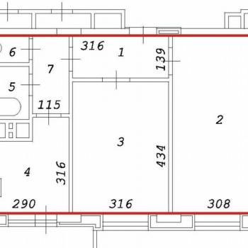 Продается 2-х комнатная квартира, 53 м²