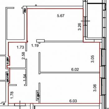 Продается 2-х комнатная квартира, 72,6 м²