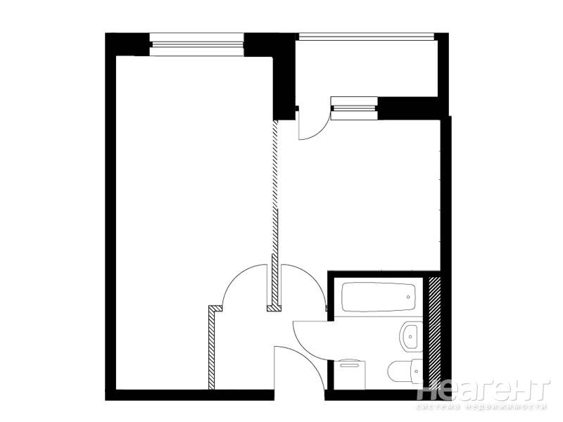 Продается 1-комнатная квартира, 31 м²