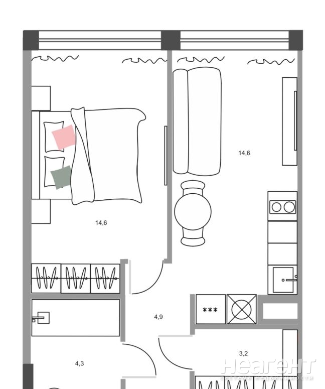 Продается 2-х комнатная квартира, 40 м²