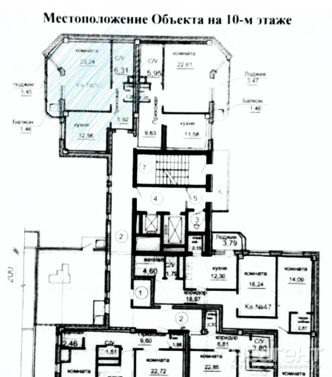 Продается 1-комнатная квартира, 55 м²