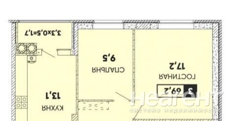 Продается 3-х комнатная квартира, 67,5 м²