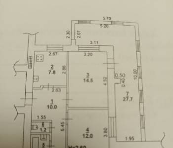 Продается 2-х комнатная квартира, 75 м²