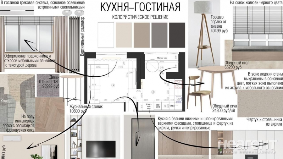 Продается 1-комнатная квартира, 49 м²