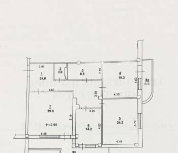 Продается 3-х комнатная квартира, 137,5 м²