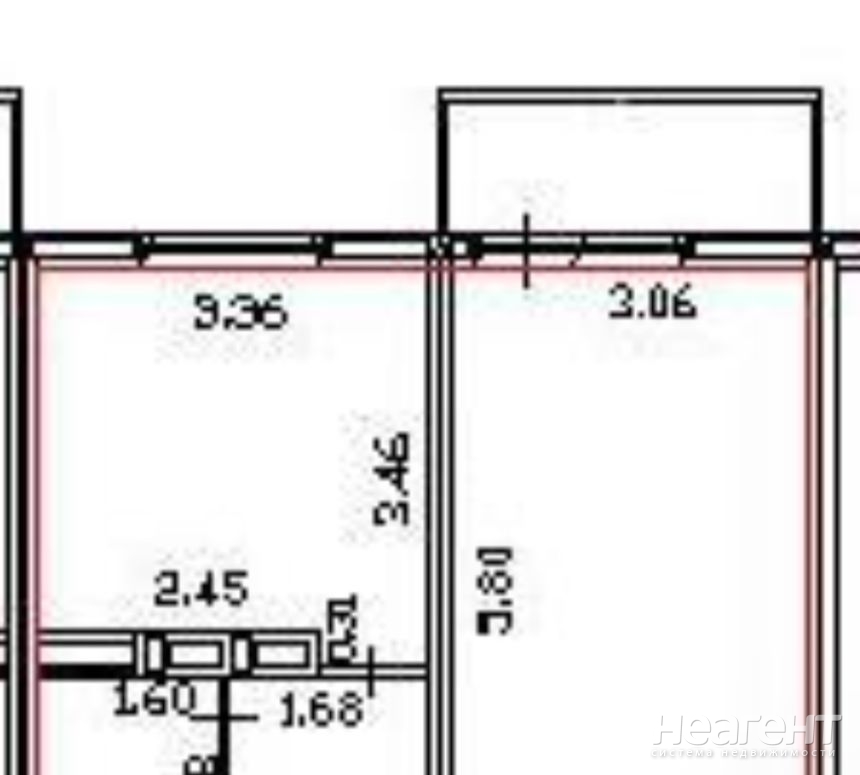 Продается 1-комнатная квартира, 36 м²