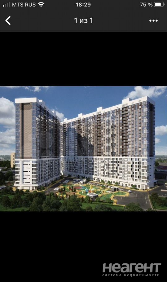 Продается 1-комнатная квартира, 38,5 м²