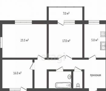 Продается 3-х комнатная квартира, 100 м²