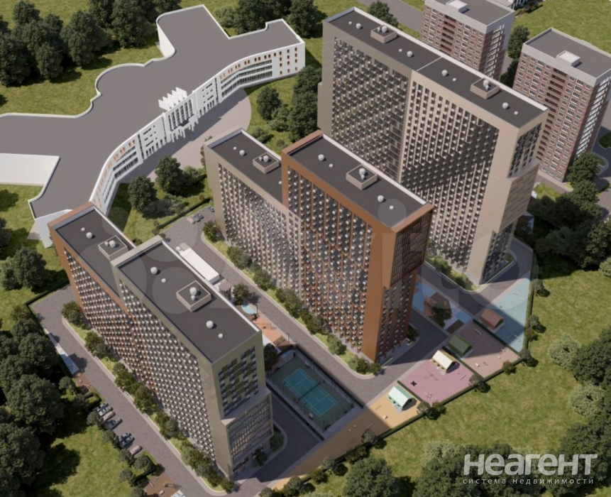 Продается 1-комнатная квартира, 47,3 м²