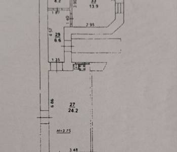 Продается 3-х комнатная квартира, 62 м²