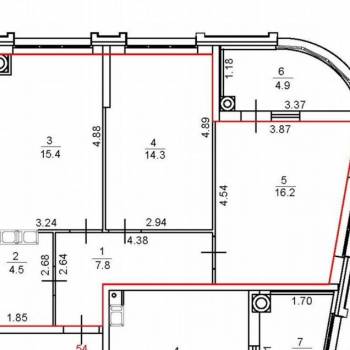 Продается 2-х комнатная квартира, 64 м²
