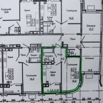Продается 1-комнатная квартира, 36 м²