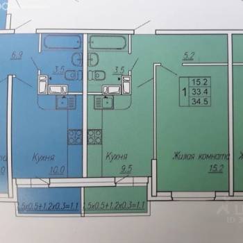 Продается 1-комнатная квартира, 35 м²