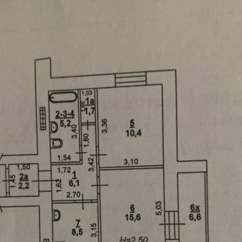 Продается 2-х комнатная квартира, 56 м²