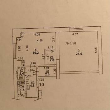 Продается 1-комнатная квартира, 24,6 м²