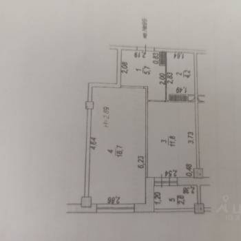 Сдается 1-комнатная квартира, 40,4 м²