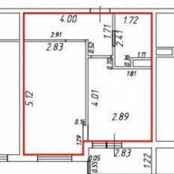 Продается 1-комнатная квартира, 36 м²