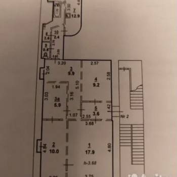 Продается Многокомнатная квартира, 80 м²