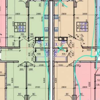 Продается 2-х комнатная квартира, 71 м²