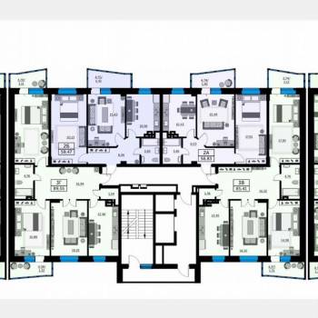 Продается 2-х комнатная квартира, 56,8 м²