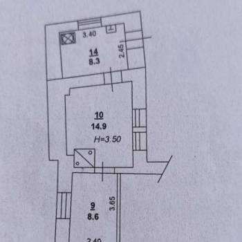 Продается 2-х комнатная квартира, 32 м²
