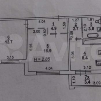 Продается 2-х комнатная квартира, 48,5 м²