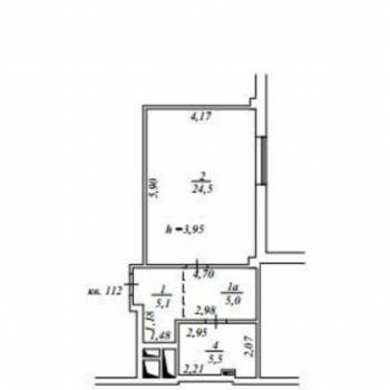 Продается 1-комнатная квартира, 40,1 м²