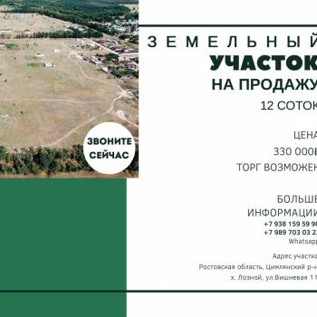 Продается Участок, 1200 м²