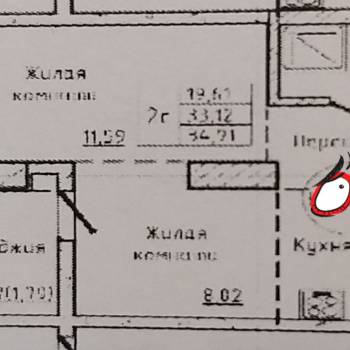 Продается 2-х комнатная квартира, 40 м²