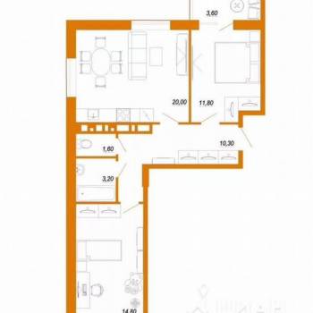 Продается 3-х комнатная квартира, 68,3 м²