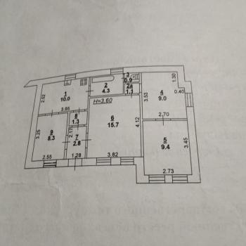 Продается 3-х комнатная квартира, 63 м²