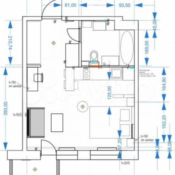 Сдается 1-комнатная квартира, 29,8 м²